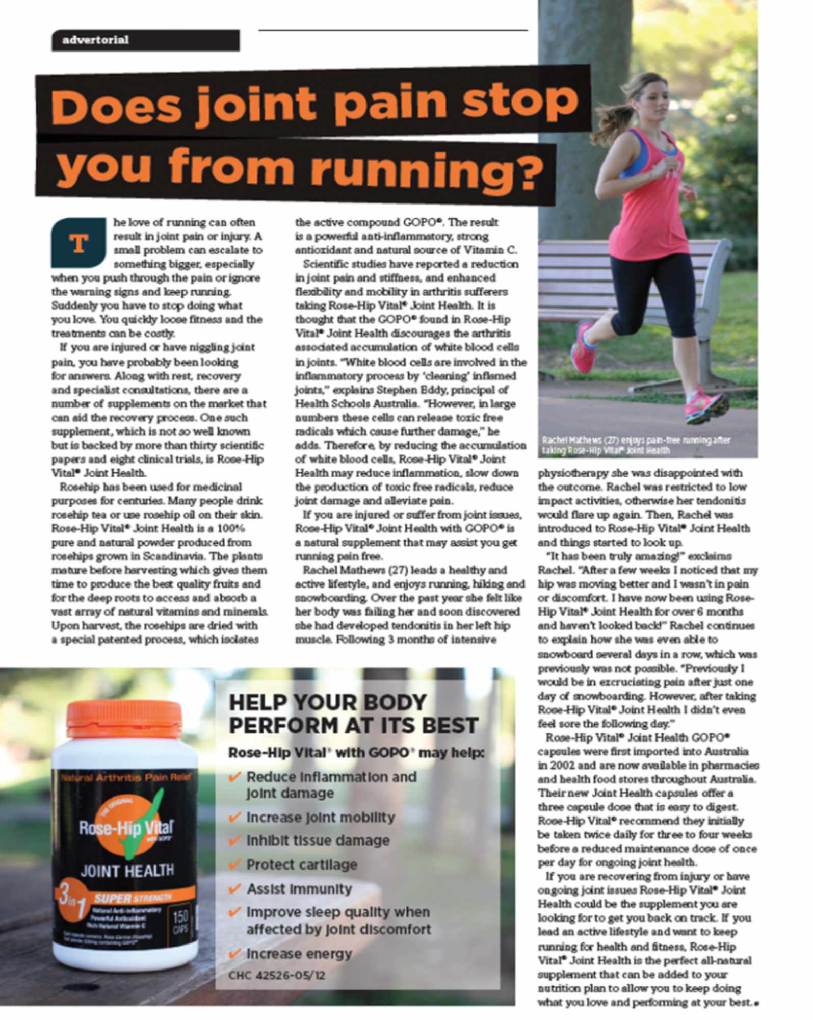Does Joint Pain Stop You From Running Womens Running July August 2014